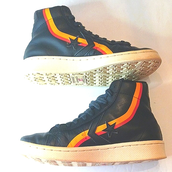 CONVERSE All Star Rayguns/Roswell Pro Leather Black Sneakers Kids Size 5 - Picture 8 of 12